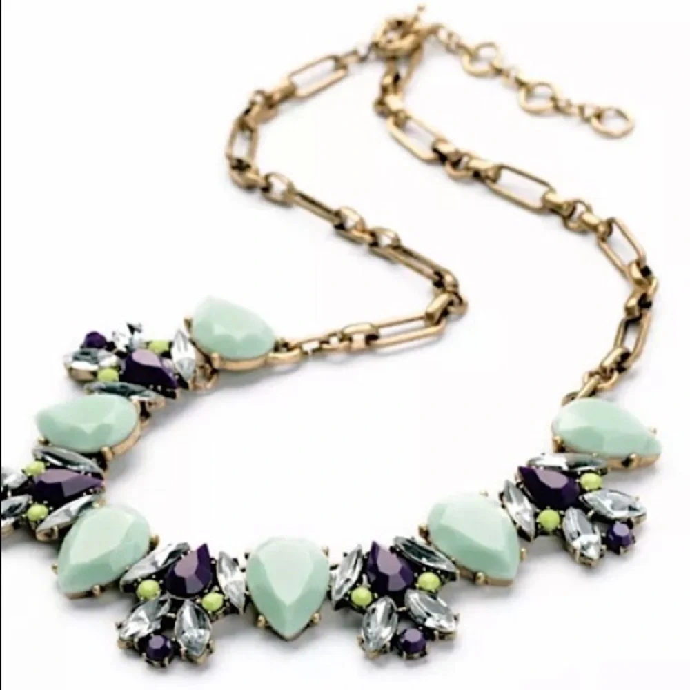 Sea foam Brass Necklace